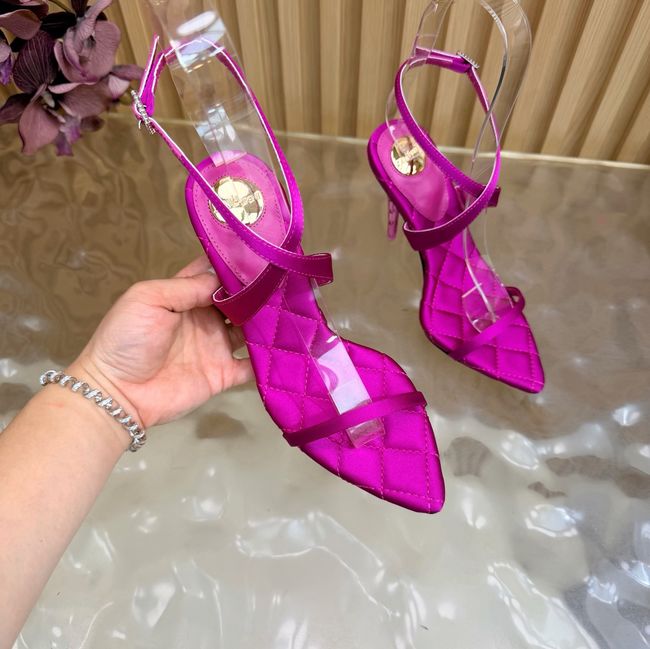 Saint Laurent in satin crepe and rhinestones Heel 10CM 69014-6