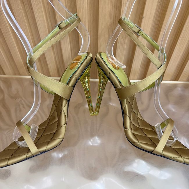 Saint Laurent in satin crepe and rhinestones Heel 10CM 69014-7