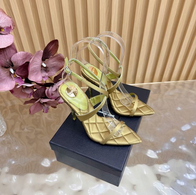 Saint Laurent in satin crepe and rhinestones Heel 10CM 69014-7