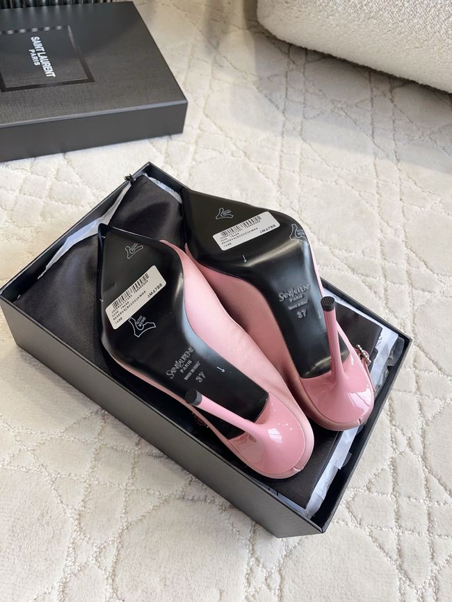 Saint Laurent in satin crepe and rhinestones Heel 10.5CM 69021-1