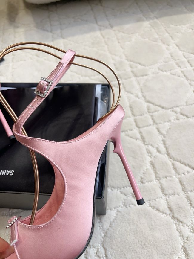 Saint Laurent in satin crepe and rhinestones Heel 10.5CM 69021-1