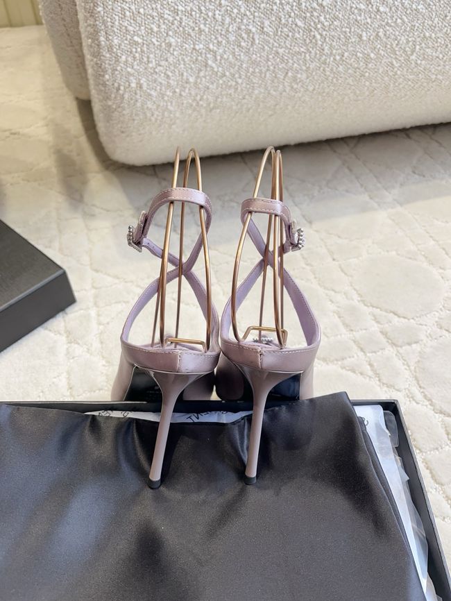 Saint Laurent in satin crepe and rhinestones Heel 10.5CM 69021-2