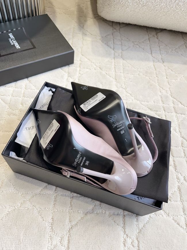 Saint Laurent in satin crepe and rhinestones Heel 10.5CM 69021-2