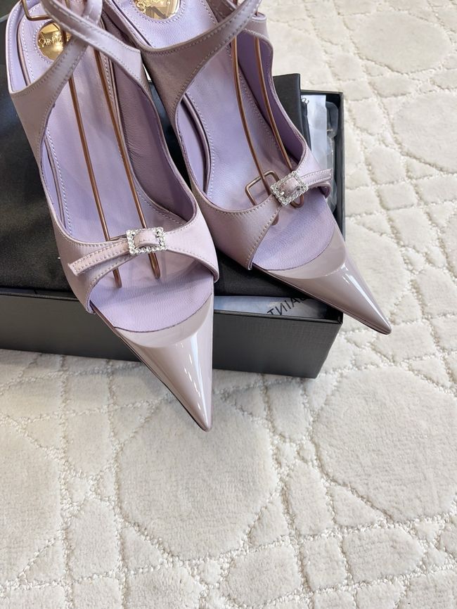 Saint Laurent in satin crepe and rhinestones Heel 10.5CM 69021-2