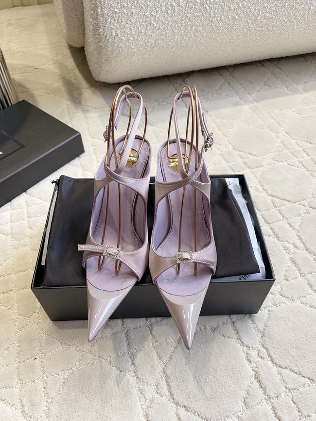 Saint Laurent in satin crepe and rhinestones Heel 10.5CM 69021-2