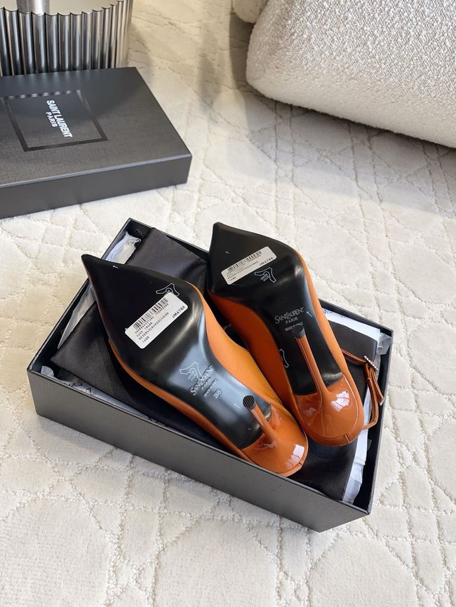 Saint Laurent in satin crepe and rhinestones Heel 10.5CM 69021-3