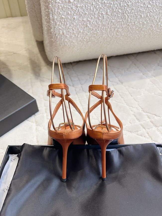 Saint Laurent in satin crepe and rhinestones Heel 10.5CM 69021-3