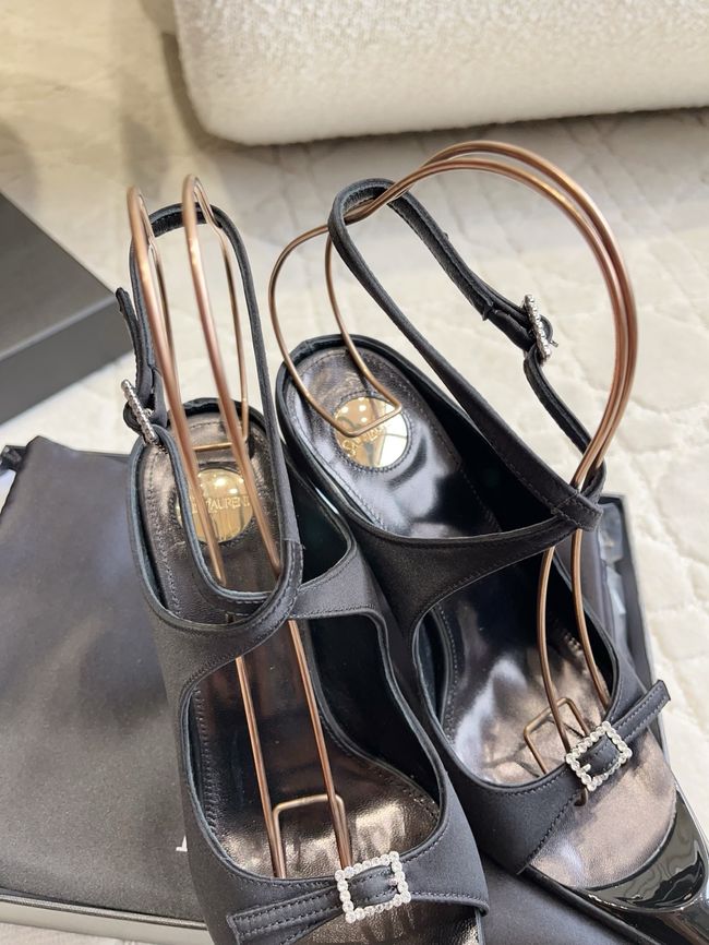 Saint Laurent in satin crepe and rhinestones Heel 10.5CM 69021-7