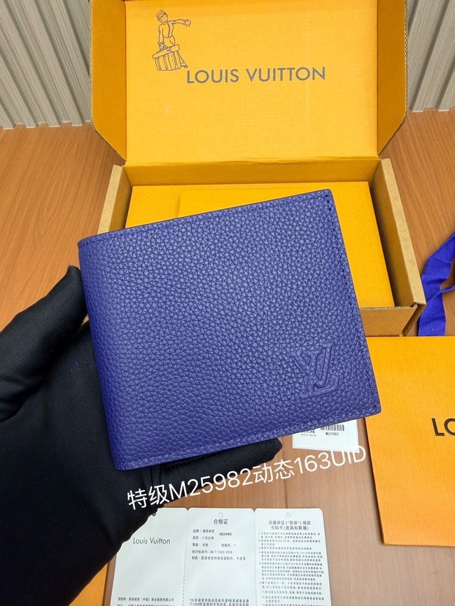 Louis Vuitton Marco Wallet M25982 Navy Louis Vuitton Marco Wallet M25982 Navy
