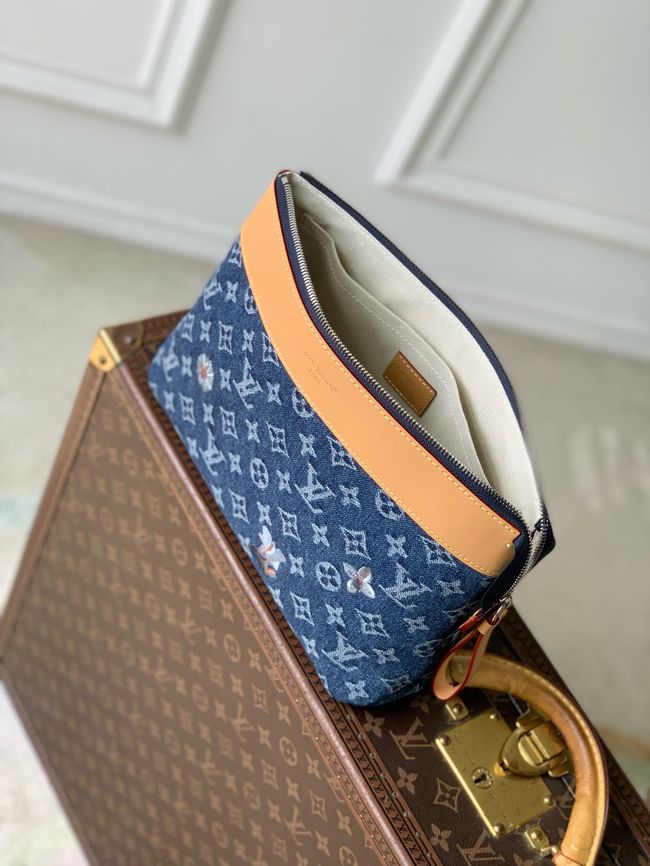 Louis Vuitton Pochette Voyage Souple M27559 blue