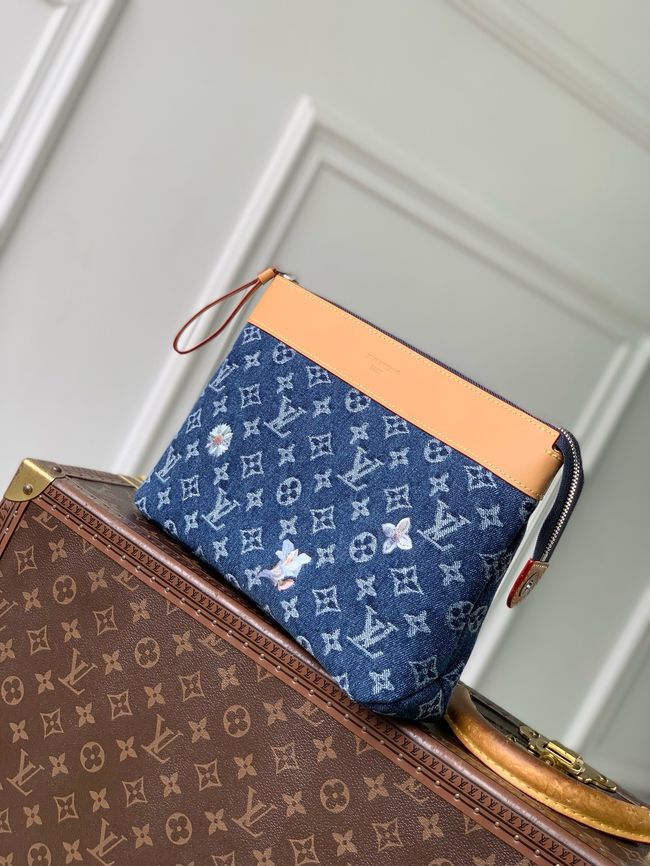 Louis Vuitton Pochette Voyage Souple M27559 blue
