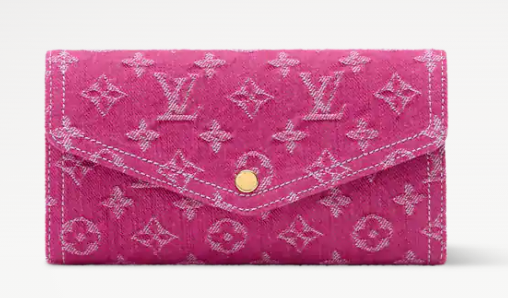 Louis Vuitton Sarah Wallet M28280 Fuchsia Denim