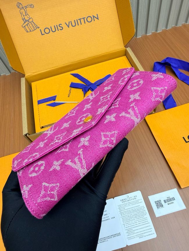 Louis Vuitton Sarah Wallet M28280 Fuchsia Denim