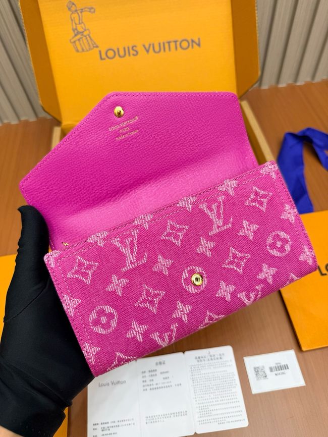 Louis Vuitton Sarah Wallet M28280 Fuchsia Denim