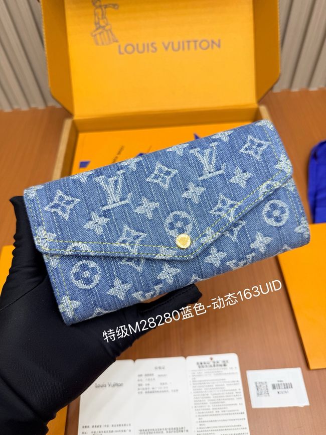 Louis Vuitton Sarah Wallet M28280 blue Denim Louis Vuitton Sarah Wallet M28280 blue Denim