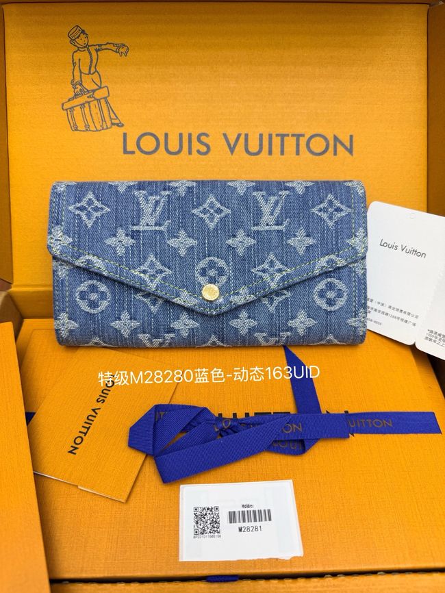 Louis Vuitton Sarah Wallet M28280 blue Denim Louis Vuitton Sarah Wallet M28280 blue Denim