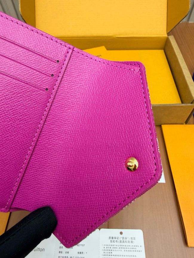 Louis Vuitton Victorine Wallet M27707 Fuchsia Denim