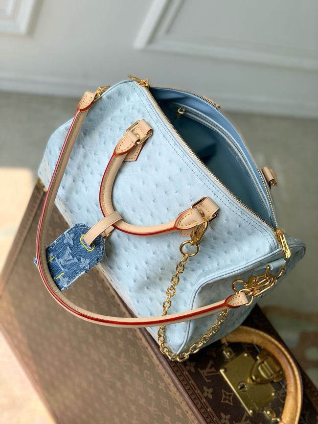 Louis Vuitton NEW Speedy Soft 30 M41112 light blue Louis Vuitton NEW Speedy Soft 30 M41112 light blue
