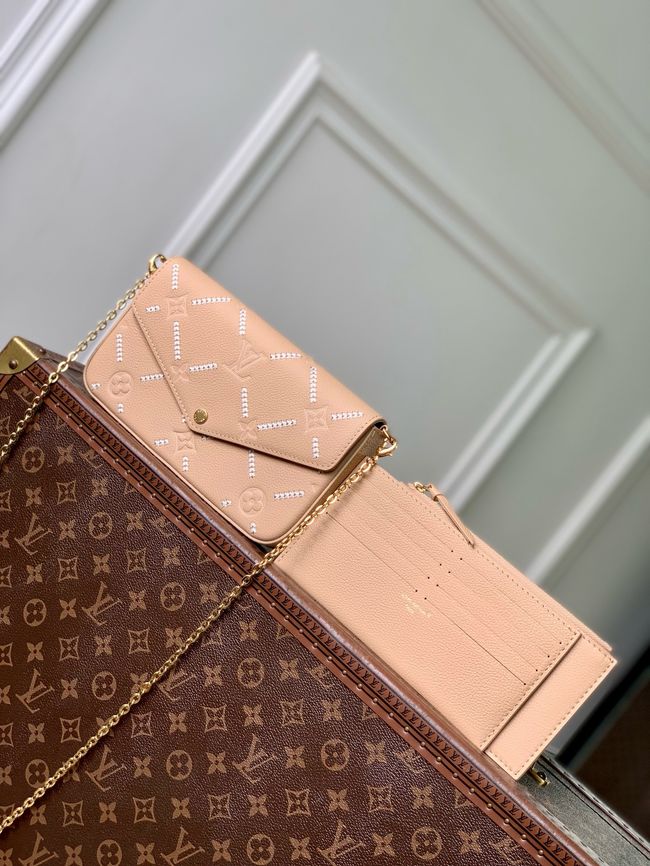 Louis Vuitton Pochette Felicie M29482 Hazelnut Couture Louis Vuitton Pochette Felicie M29482 Hazelnut Couture