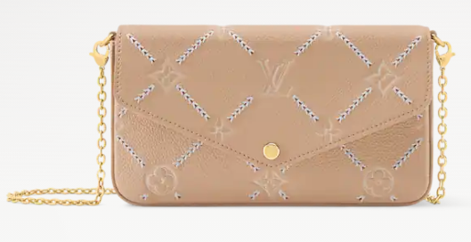 Louis Vuitton Pochette Felicie M29482 Hazelnut Couture