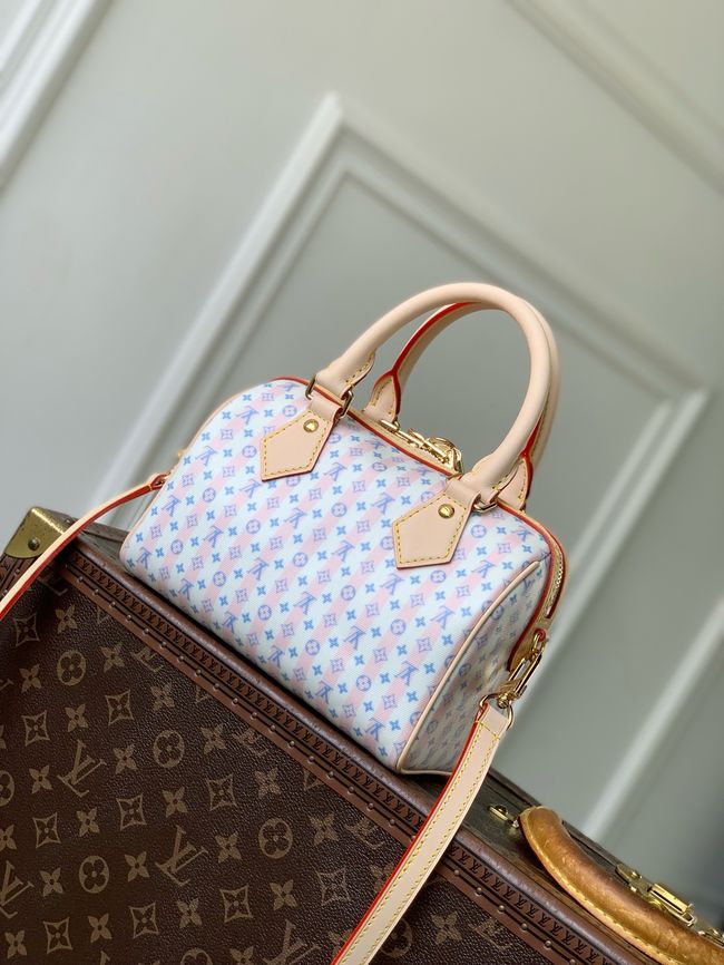 Louis Vuitton Speedy Bandouliere 20 M28668 Stamp Blue Louis Vuitton Speedy Bandouliere 20 M28668 Stamp Blue