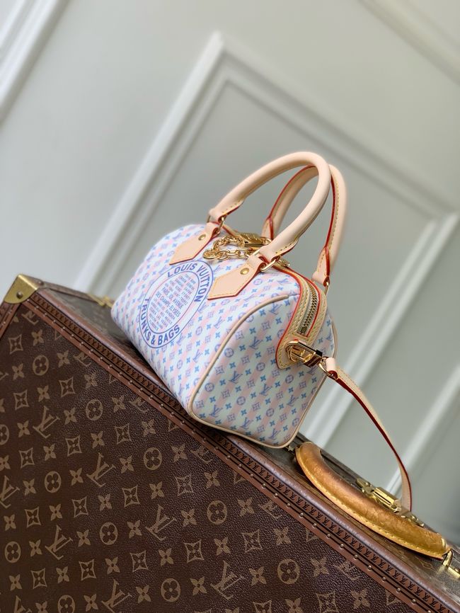 Louis Vuitton Speedy Bandouliere 20 M28668 Stamp Blue Louis Vuitton Speedy Bandouliere 20 M28668 Stamp Blue