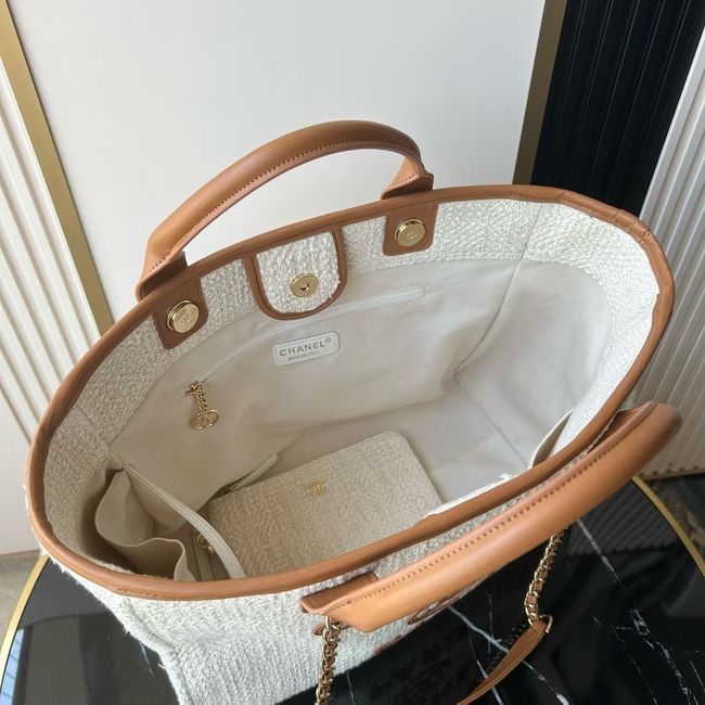 CHANEL Shopping Bag AS3251 white&Apricot CHANEL Shopping Bag AS3251 white&Apricot
