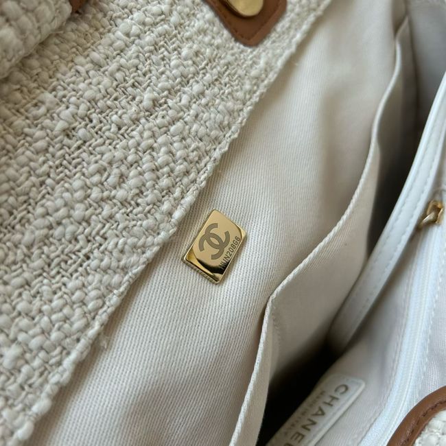 CHANEL Shopping Bag AS3251 white&Apricot CHANEL Shopping Bag AS3251 white&Apricot