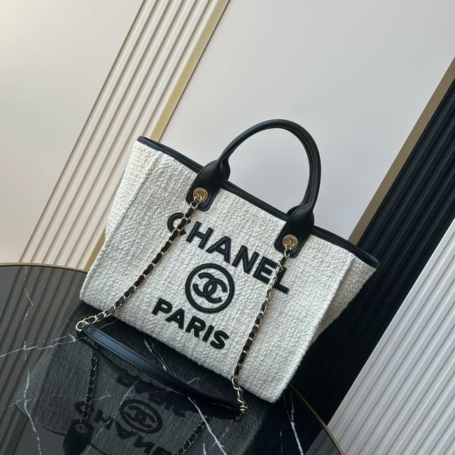 CHANEL Shopping Bag  AS3257 white&black