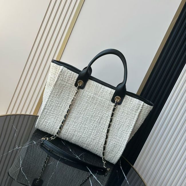 CHANEL Shopping Bag  AS3257 white&black