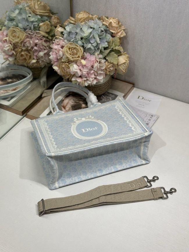 Medium Dior Book Tote with Strap M1354PEH-3 Medium Dior Book Tote with Strap M1354PEH-3