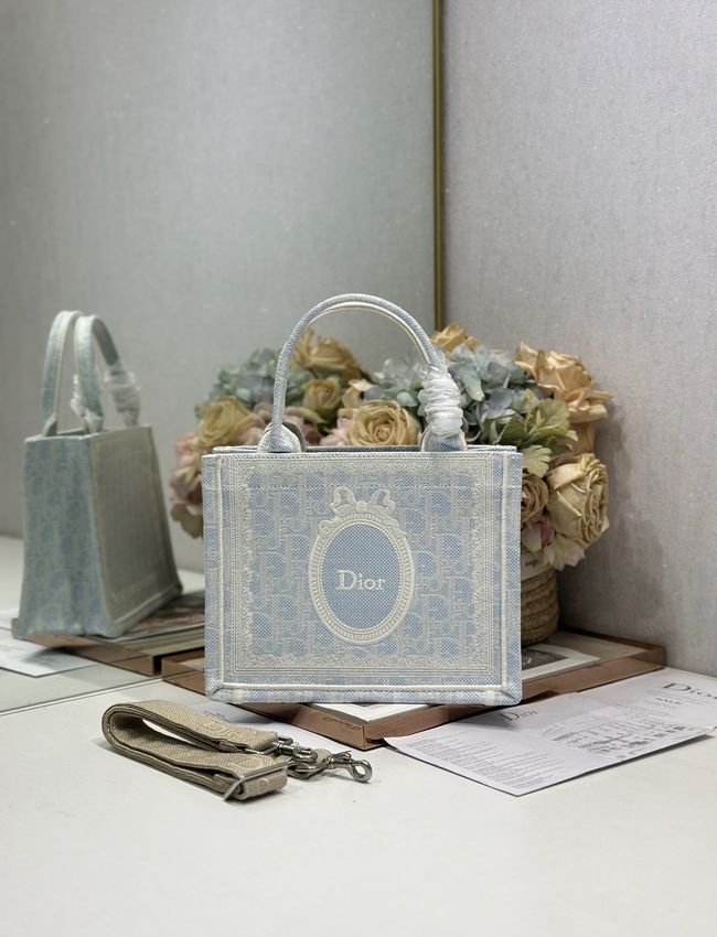 Small Dior Book Tote with Strap M1404PE-3