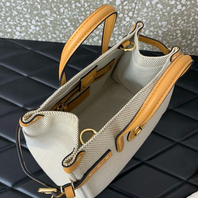 VALENTINO GARAVANI ANTIBES small Canvas leather bag WB0R20 tobacco VALENTINO GARAVANI ANTIBES small Canvas leather bag WB0R20 tobacco