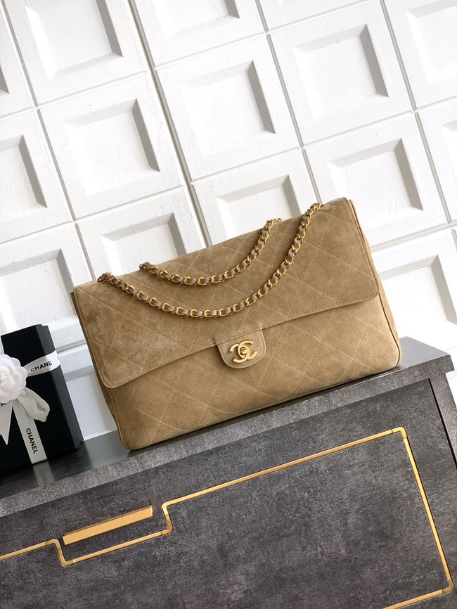 CHANEL Maxi Flapbag AS5640 Dark Beige