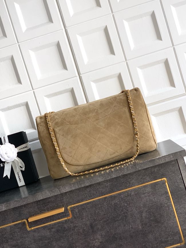 CHANEL Maxi Flapbag AS5640 Dark Beige