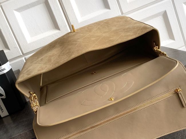 CHANEL Maxi Flapbag AS5640 Dark Beige