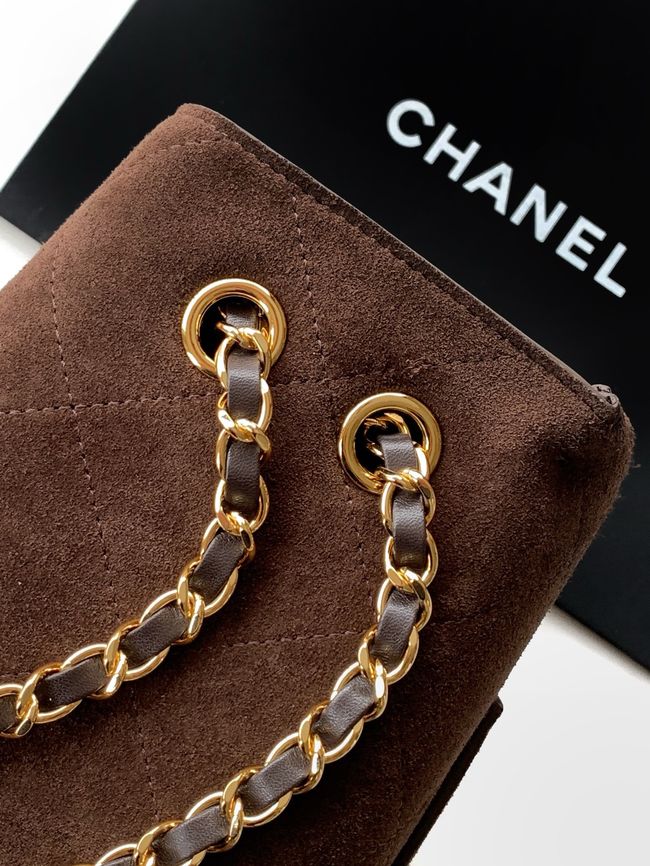 CHANEL Maxi Flapbag AS5640 Dark Brown CHANEL Maxi Flapbag AS5640 Dark Brown
