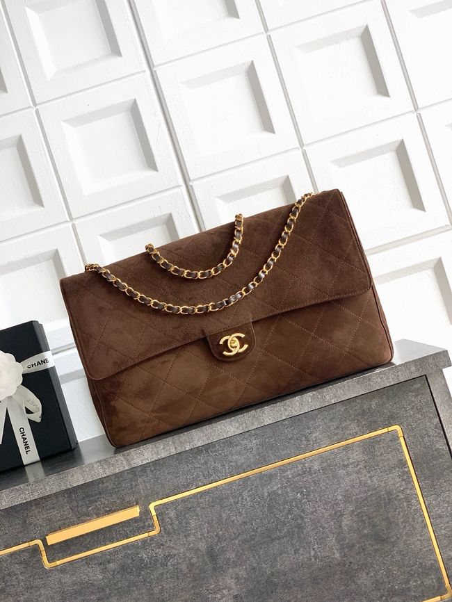 CHANEL Maxi Flapbag AS5640 Dark Brown