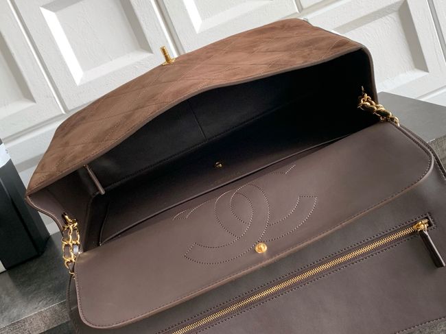 CHANEL Maxi Flapbag AS5640 Dark Brown CHANEL Maxi Flapbag AS5640 Dark Brown