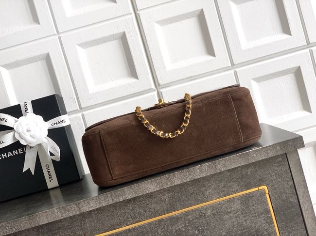 CHANEL Maxi Flapbag AS6281 Dark Brown