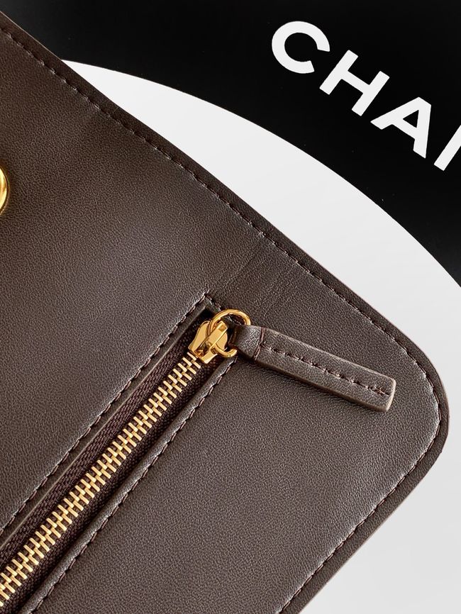 CHANEL Maxi Flapbag AS6281 Dark Brown