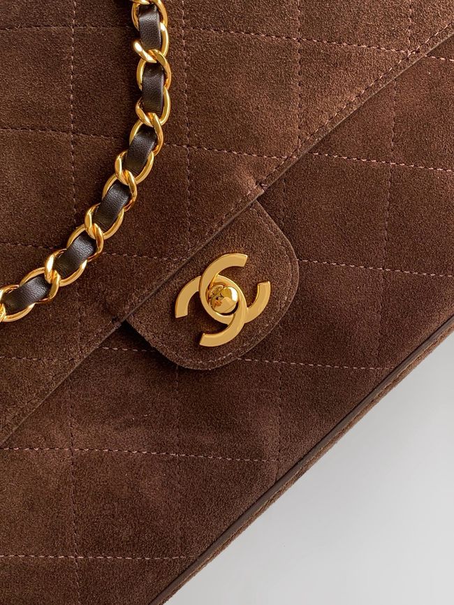 CHANEL Maxi Flapbag AS6281 Dark Brown
