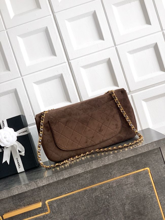 CHANEL Maxi Flapbag AS6281 Dark Brown