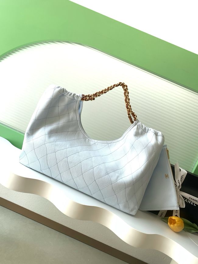 CHANEL Small Shopping Bag AS6191 light blue