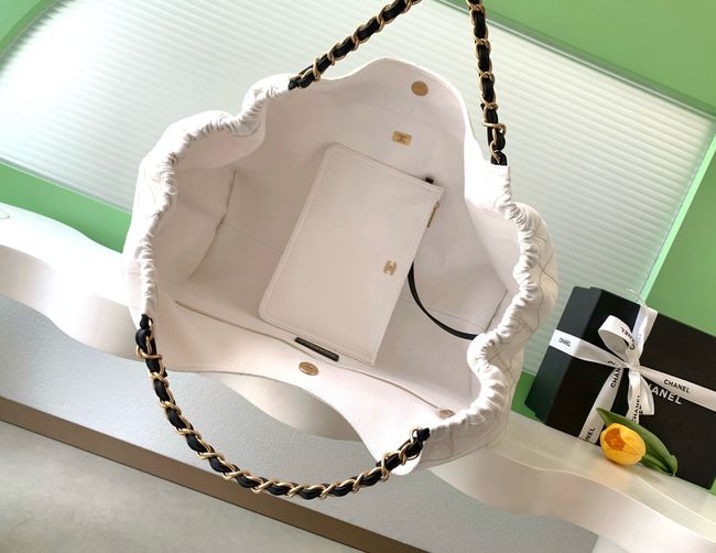 CHANEL Small Shopping Bag AS6191 white