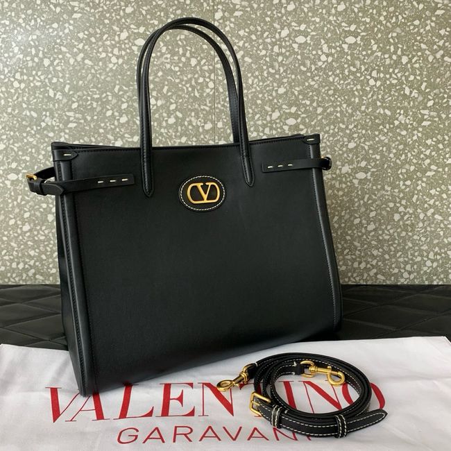 VALENTINO ANTIBES medium leather bag YB0D16 BLACK