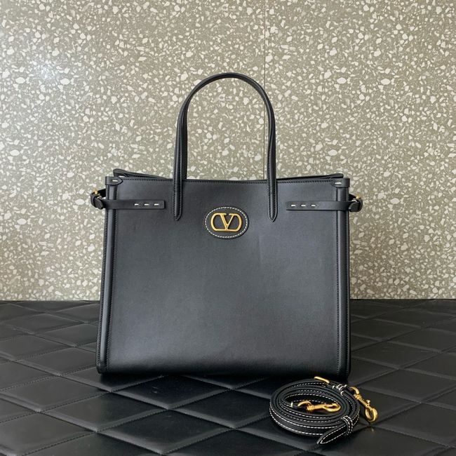 VALENTINO ANTIBES medium leather bag YB0D16 BLACK