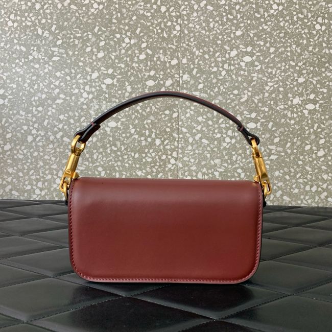 VALENTINO LOCO VLOGO SIGNATURE Small Leather bag WB0K53 burgundy VALENTINO LOCO VLOGO SIGNATURE Small Leather bag WB0K53 burgundy