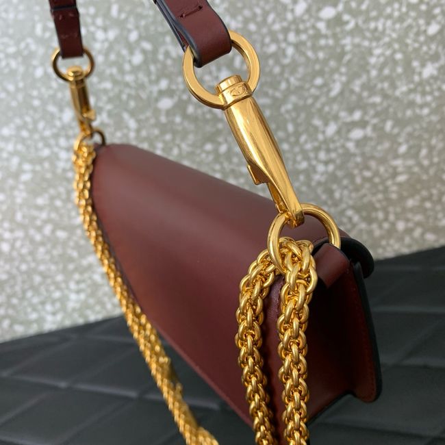 VALENTINO LOCO VLOGO SIGNATURE Small Leather bag WB0K53 burgundy VALENTINO LOCO VLOGO SIGNATURE Small Leather bag WB0K53 burgundy