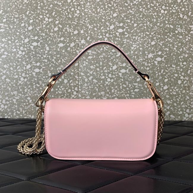 VALENTINO MINI LOCO imitation crystal shoulder bag WB0K53K Cherry blossom pink VALENTINO MINI LOCO imitation crystal shoulder bag WB0K53K Cherry blossom pink